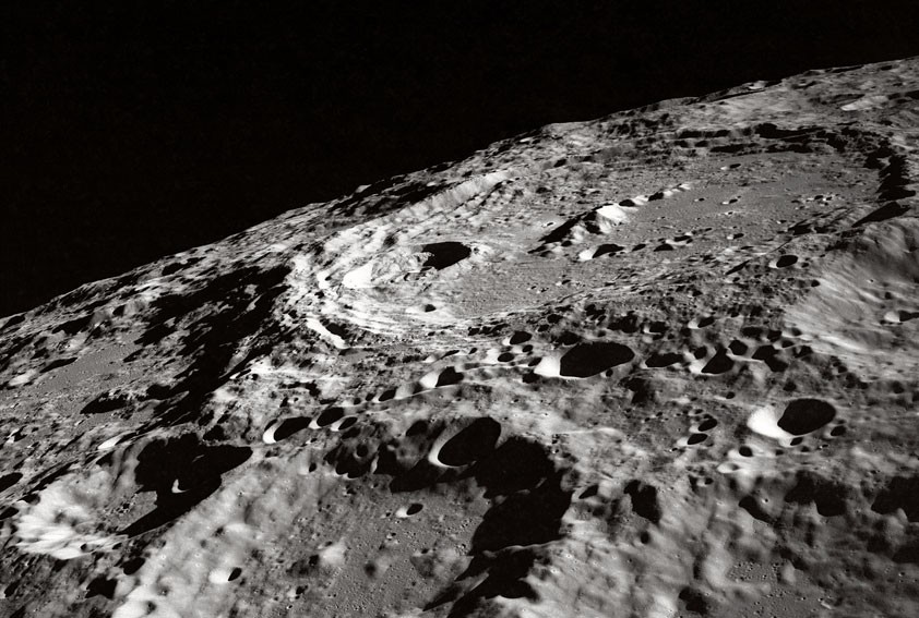 A view of the Moon’s surface