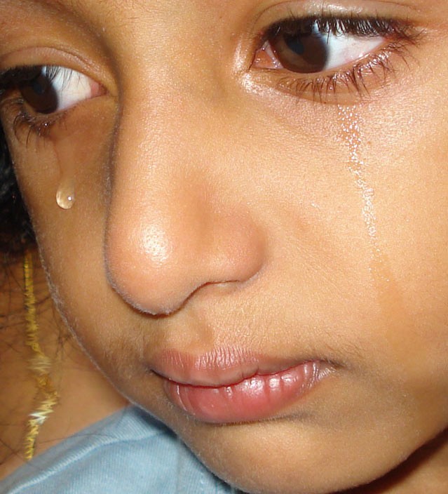 A child crying