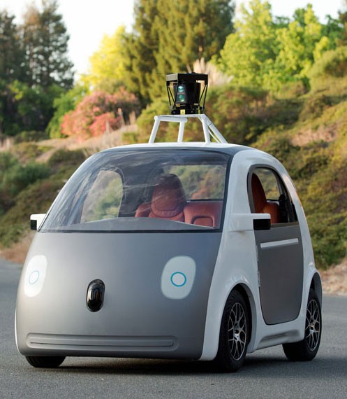 Google self-drive test car