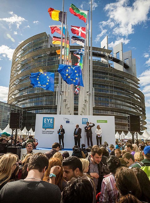 European Parliament building, Strasbourg, France