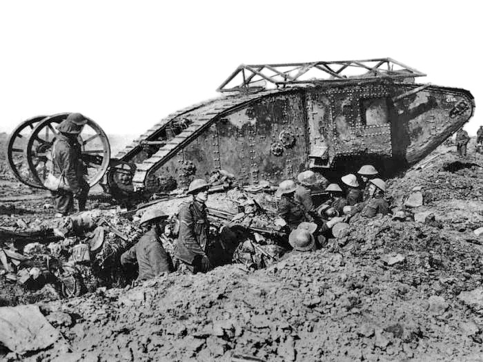 British tank near Thiepval, 25th Sept 2016