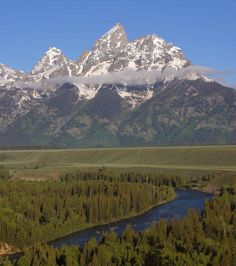 Vegetation changes according to altitude.