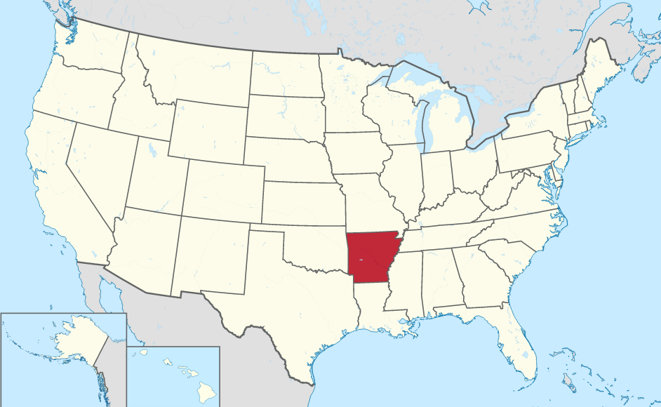 Arkansas location map