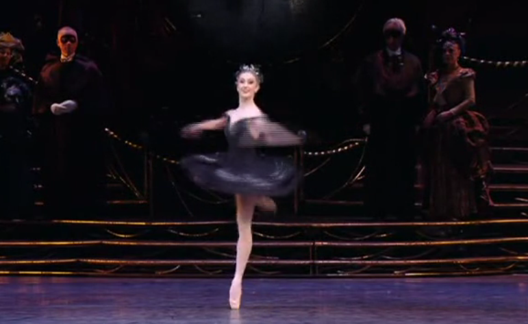 Spinning ballet dancers
