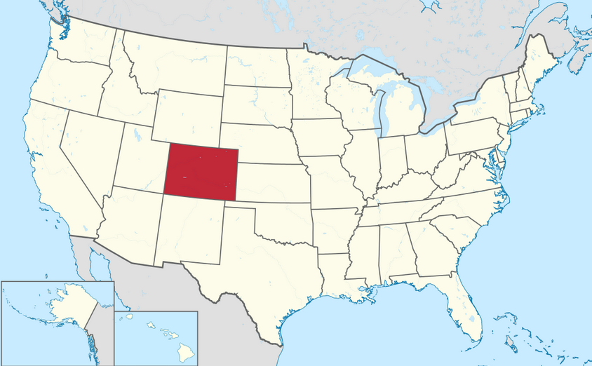 Colorado location map