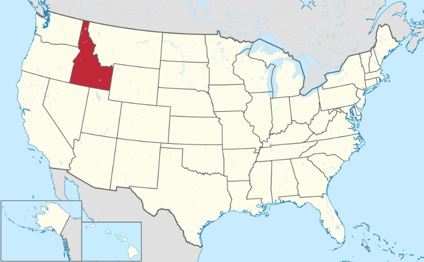 Idaho location map