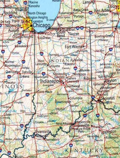 Indiana map
