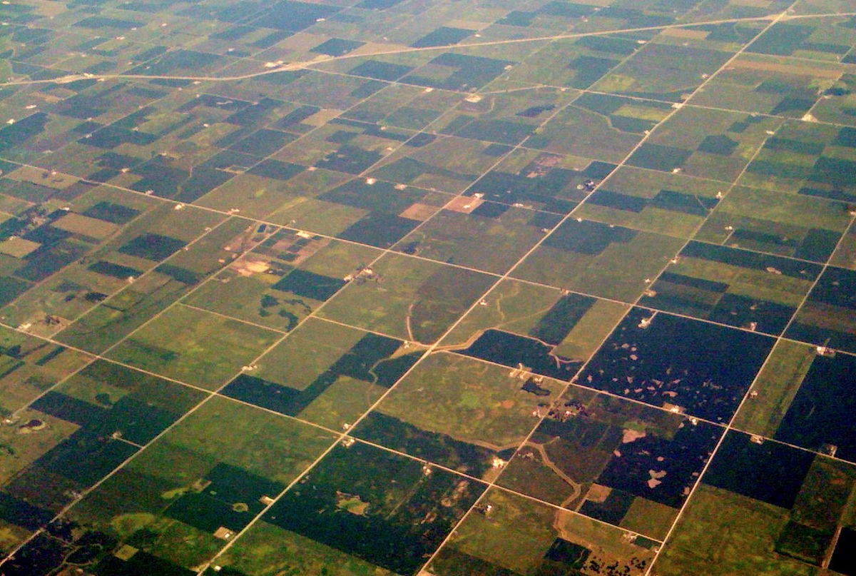 Farmland in central Indiana