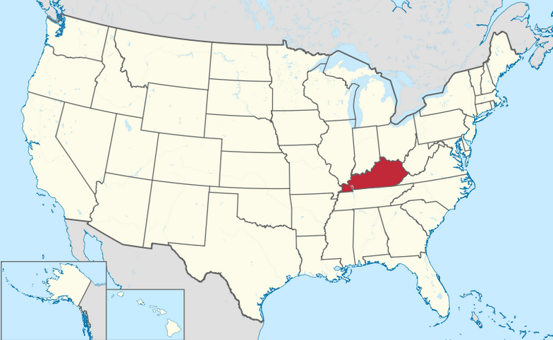 Kentucky location map