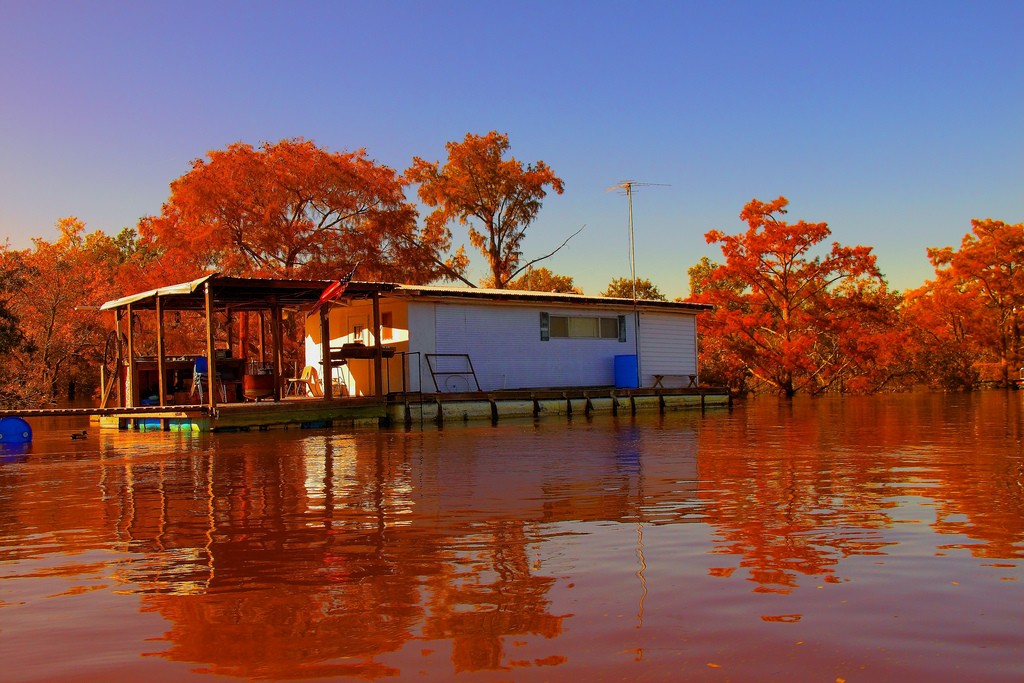 Houseboat on the Ouachita River