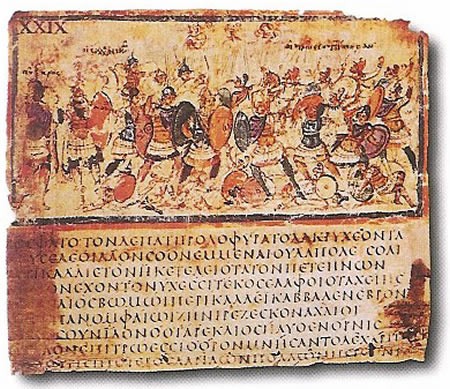 An illustrated manuscript of the Iliad