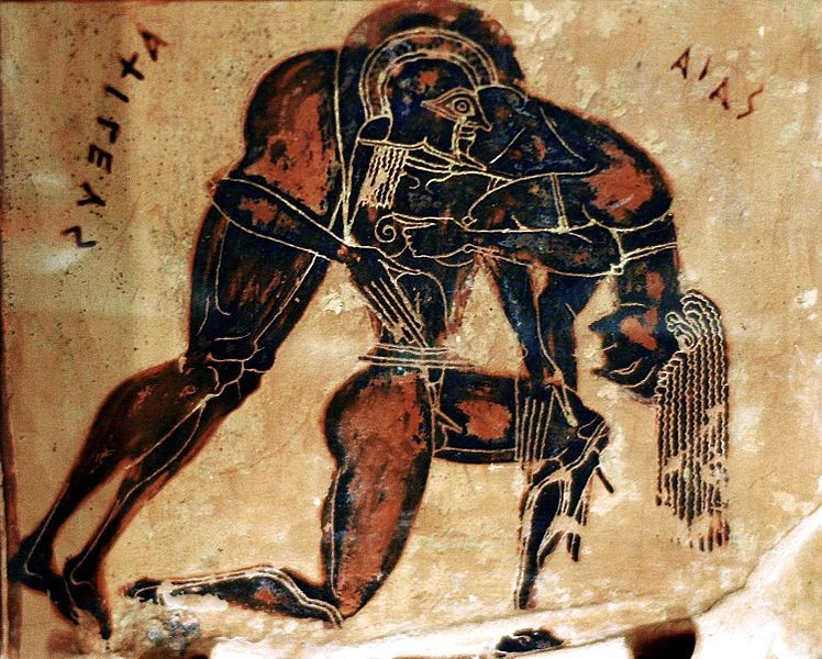 Ajax carrying the body of Achilles