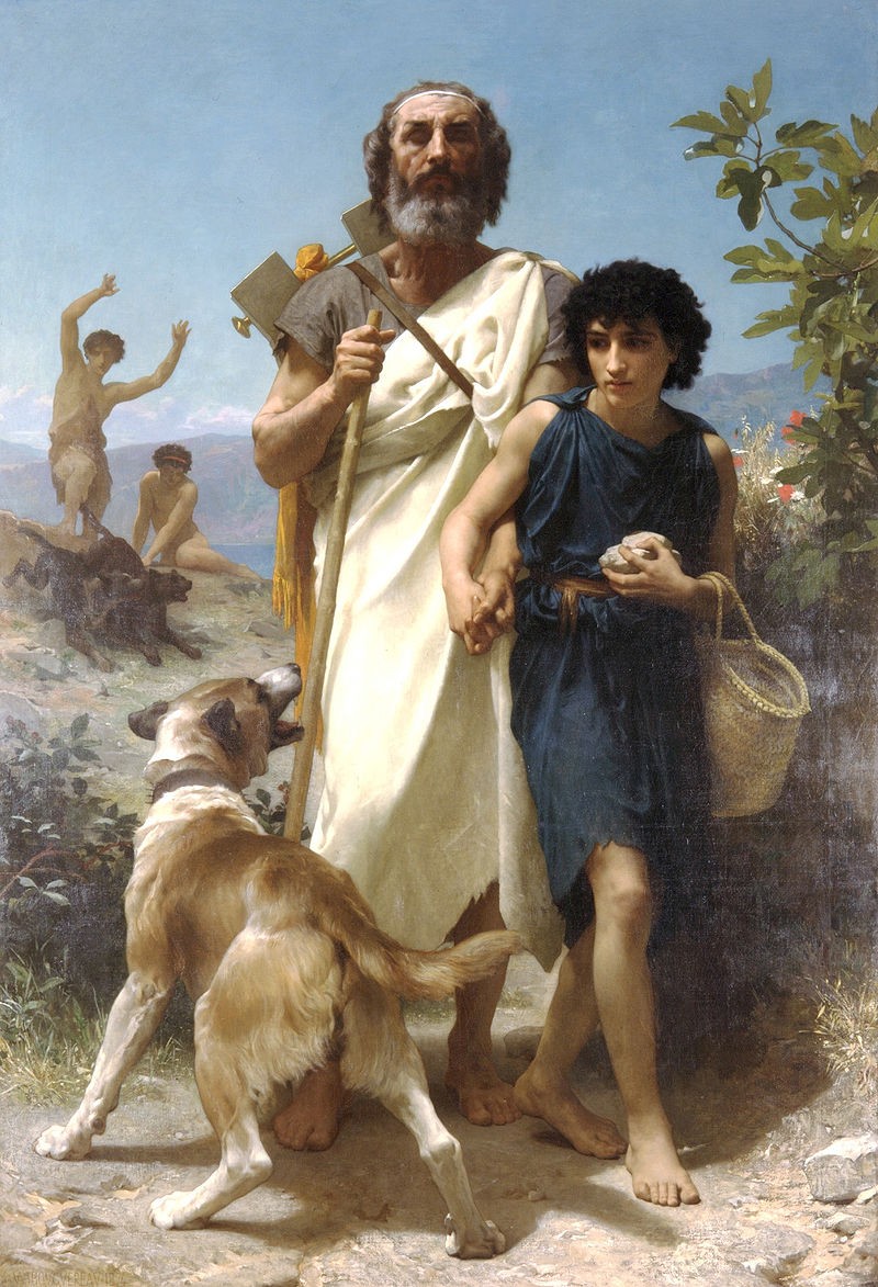 Homer as a blind man
