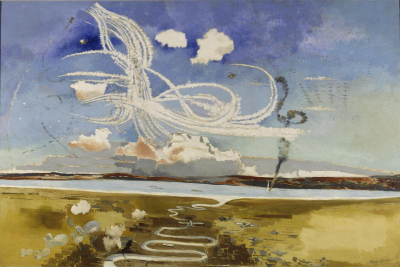 Smoke trails during the Battle of Britain