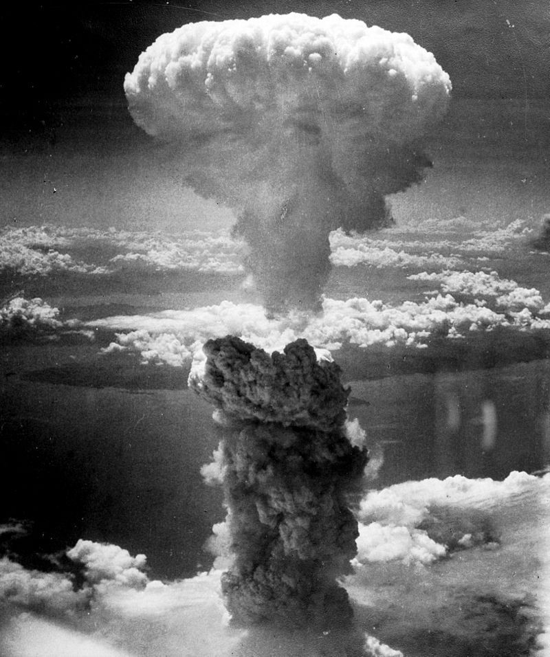 Mushroom cloud from the Nagasaki atomic bomb