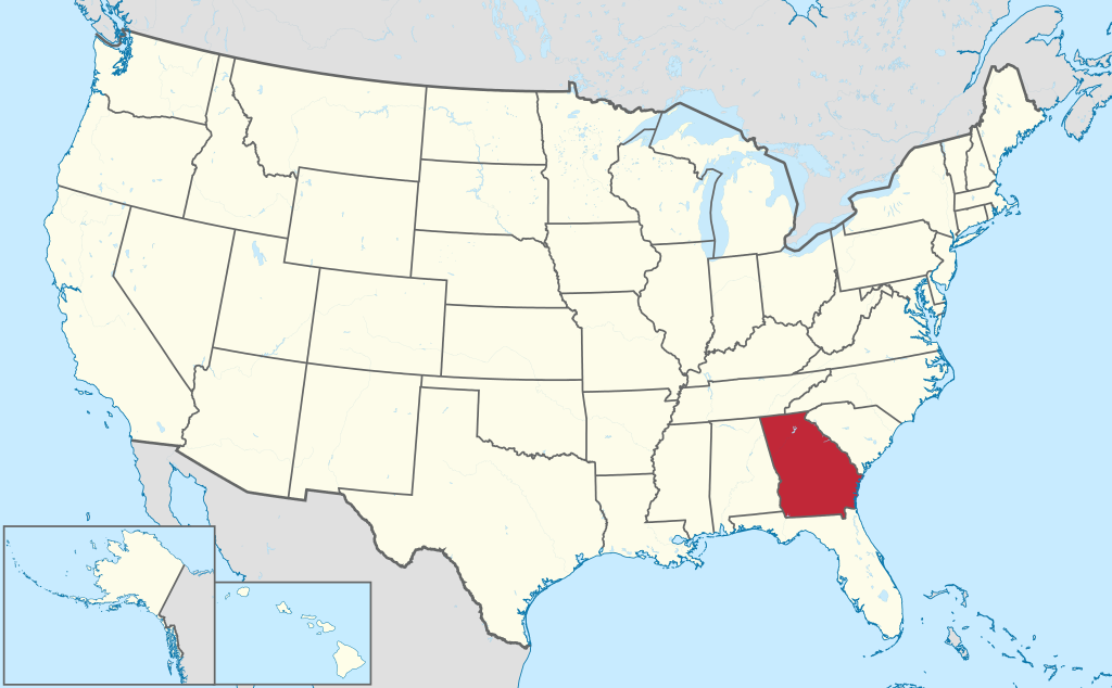 Georgia location map