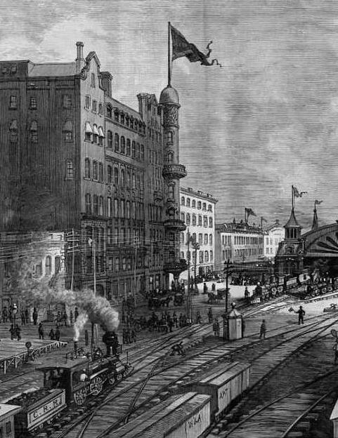 A print of Atlanta before the Civil War