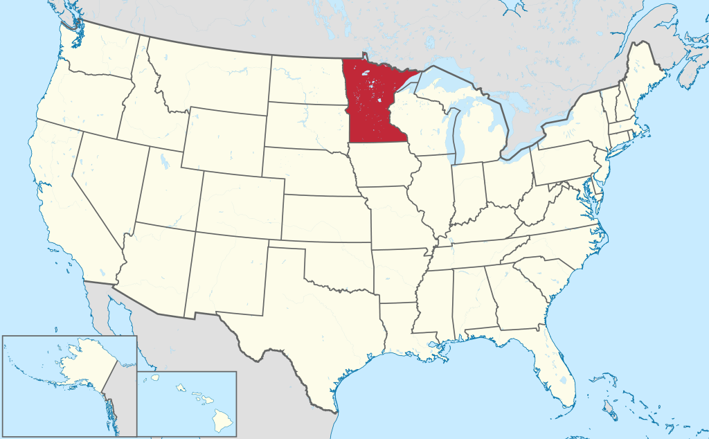 Minnesota location map