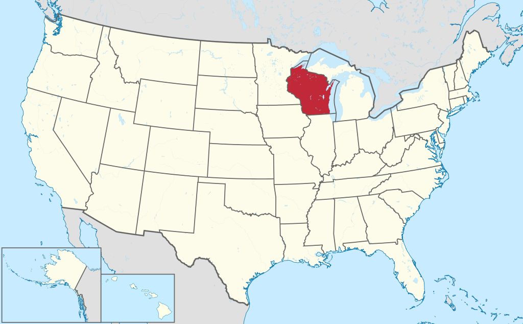 Wisconsin location map