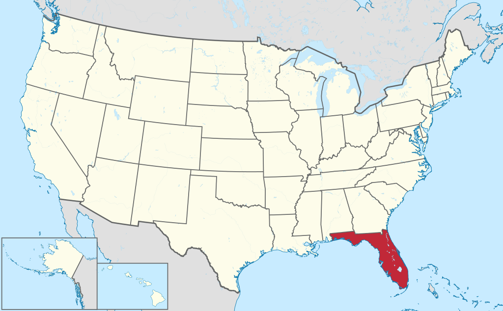 Florida location map
