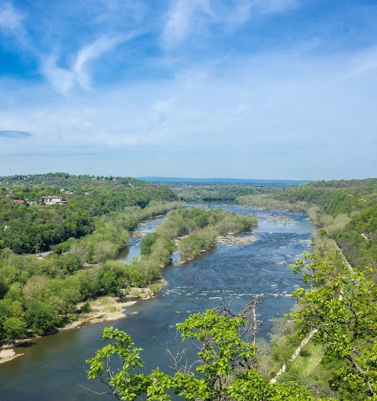 A view of the Potomac River from Maryland Heights