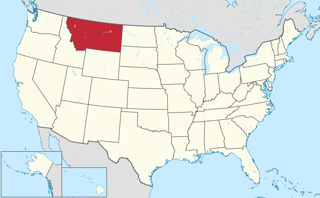 Montana location map