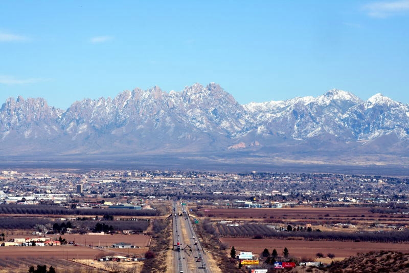 A view of the city of Las Cruces