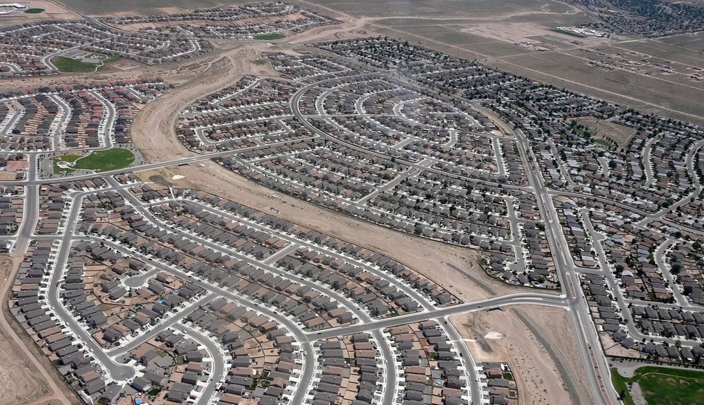 Suburban residential area of Rio Rancho
