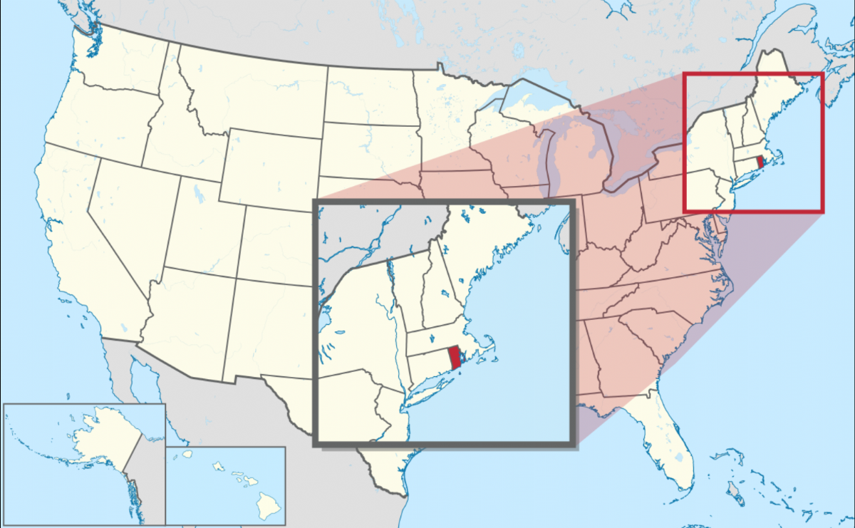 Rhode Island location map