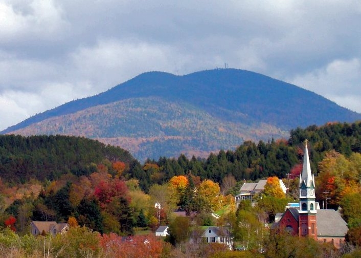 Burke Mountain in the fall