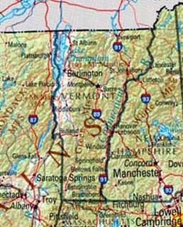 A map of Vermont