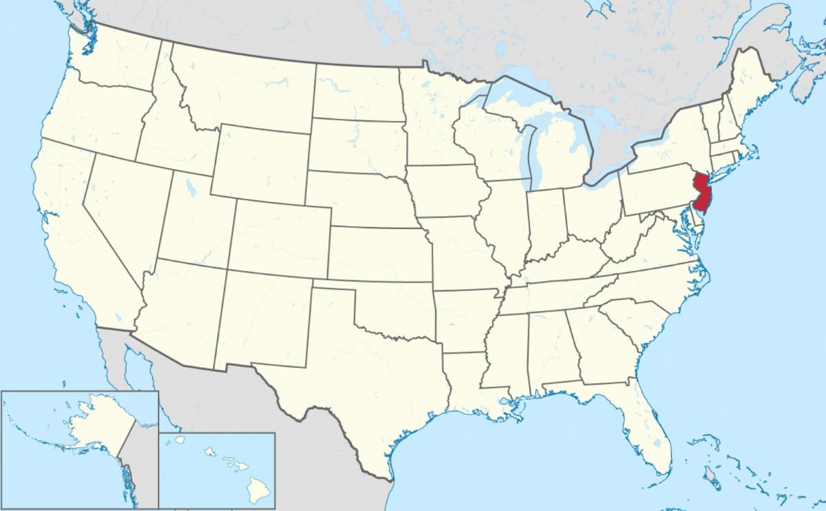 New Jersey location map