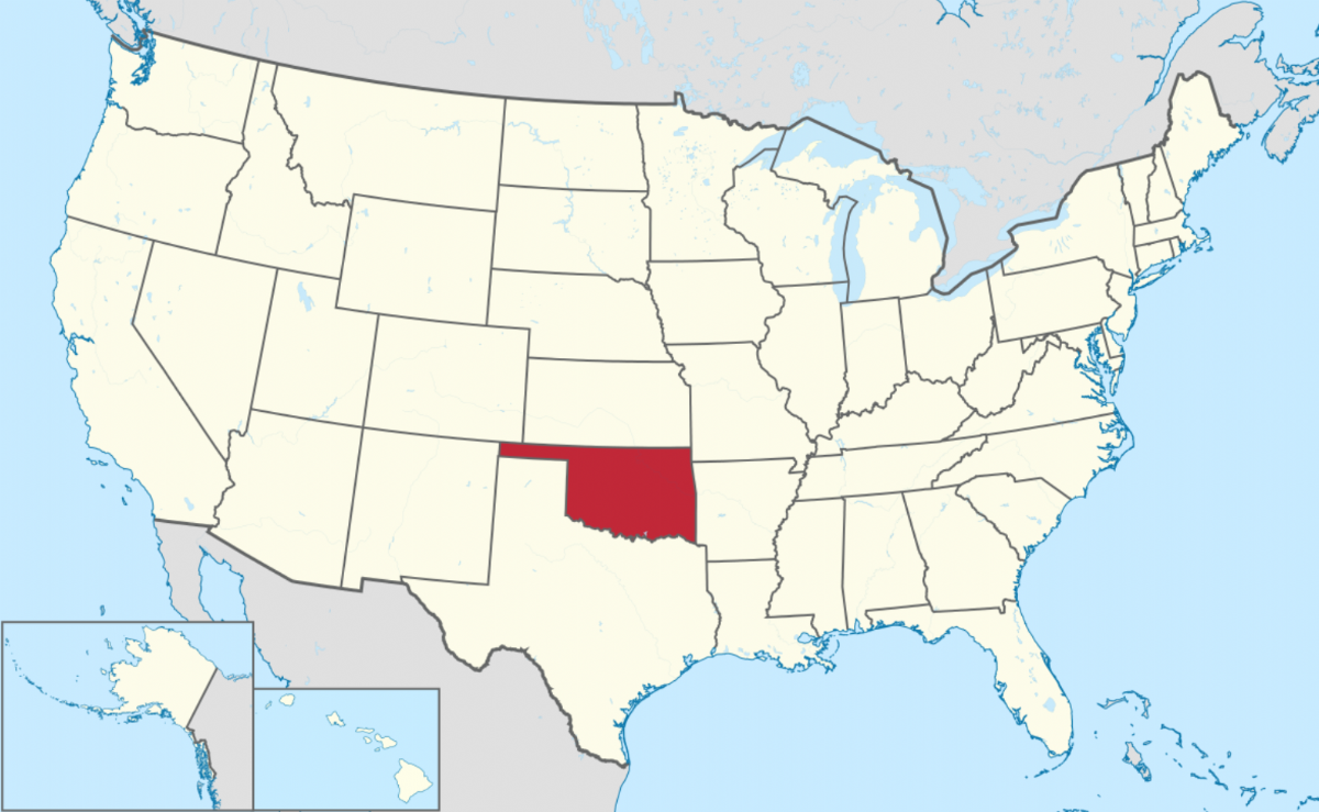 Oklahoma location map