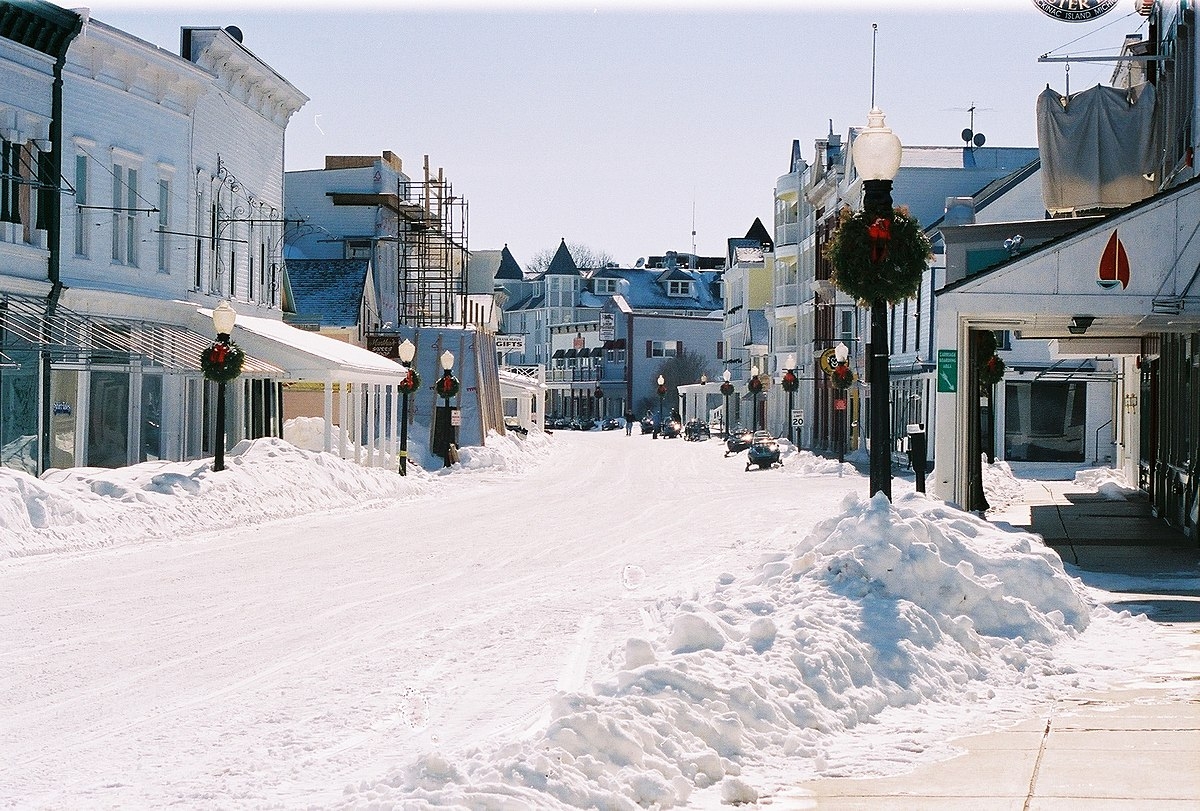Mackinac Island in winter