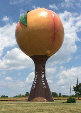 The Peachoid water tower in Gaffney
