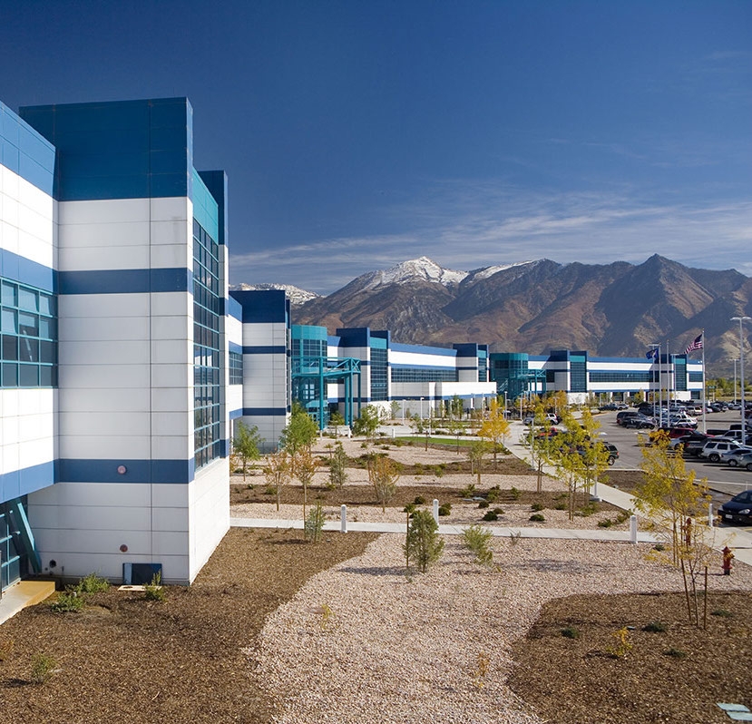 A flash memory chip plant in Lehi, Utah