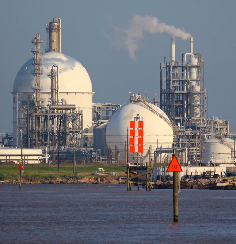 Dow's petrochemical plant at Freeport, Texas
