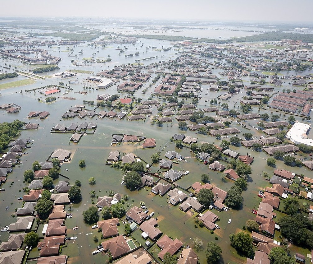 Port Arthur flooded following Hurricane Harvey, 2017