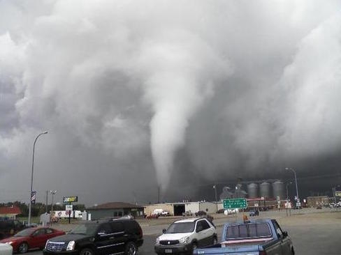 Tornado in Rolla, North Dakota