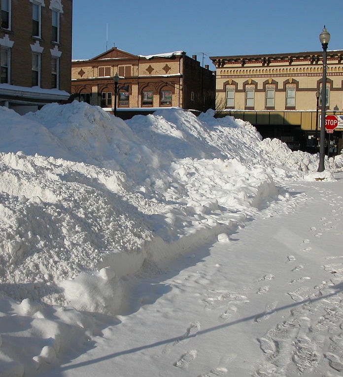 Wapakoneta, western Ohio, after a snowstorm