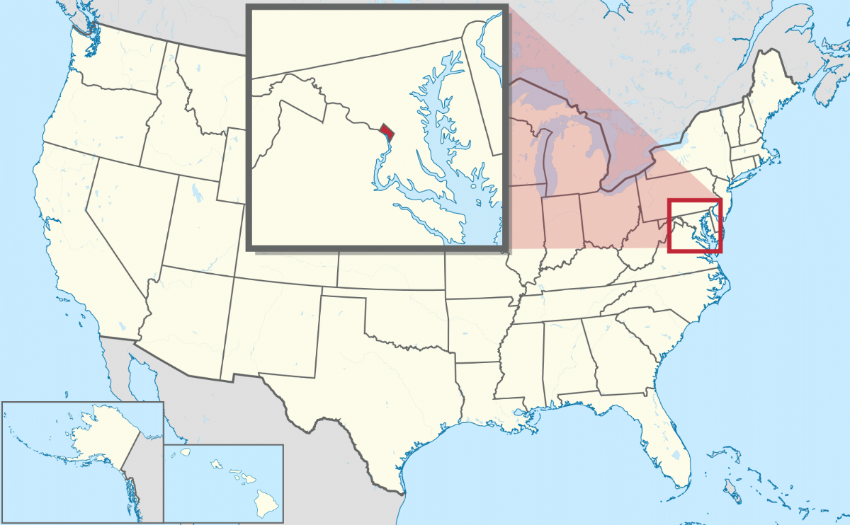 Washington, D.C. location map