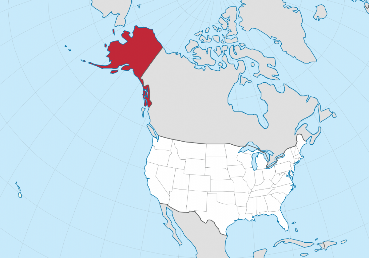 Alaska location map