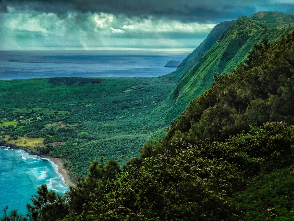 Storm clouds over Molokai