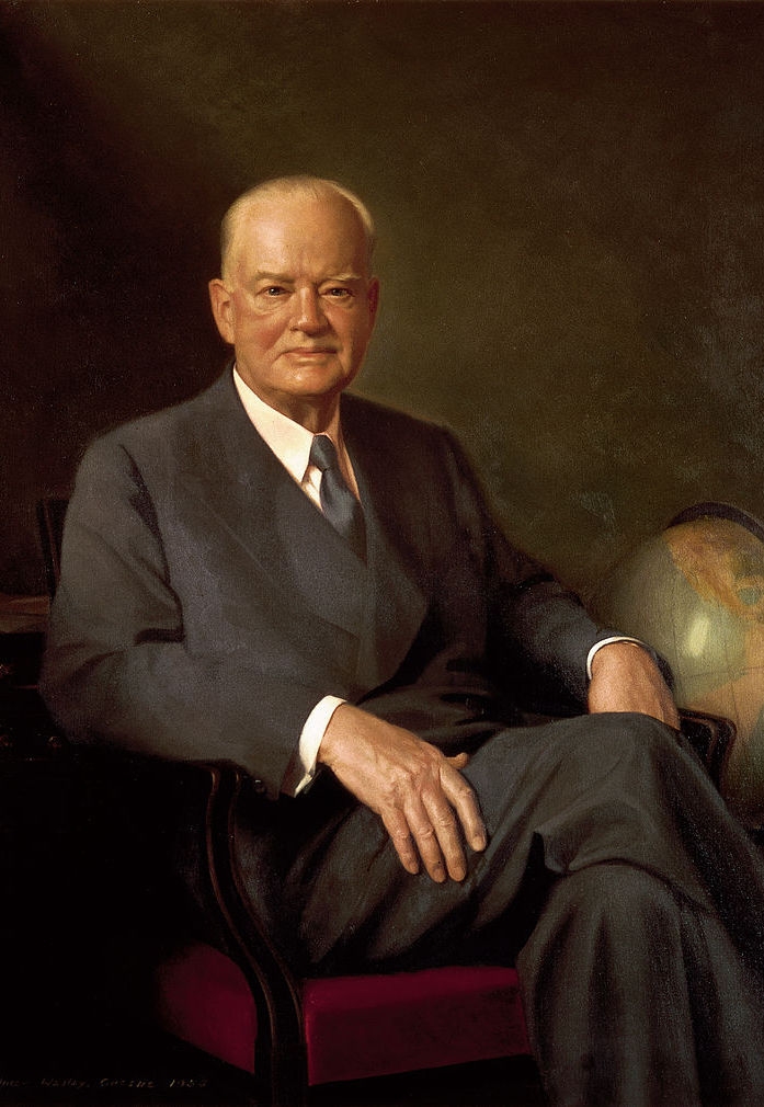 A portrait of Herbert Hoover