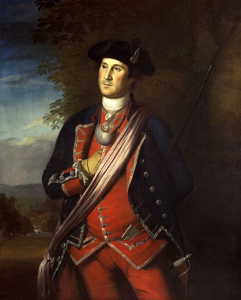 A portrait of George Washington at the age of 40, 1772
