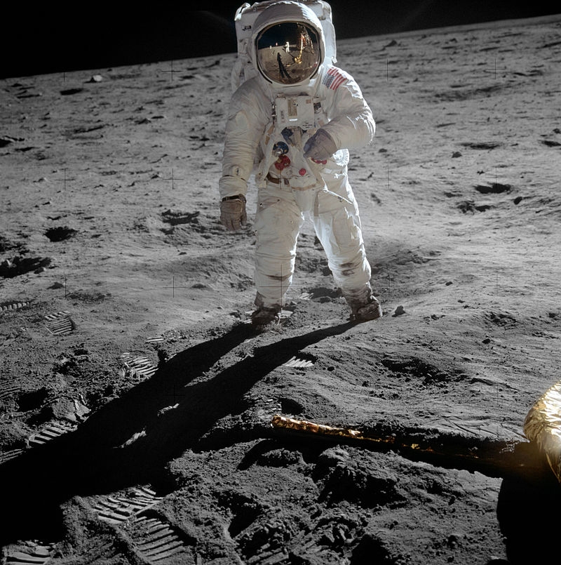 Apollo astronaut Buzz Aldrin on the Moon