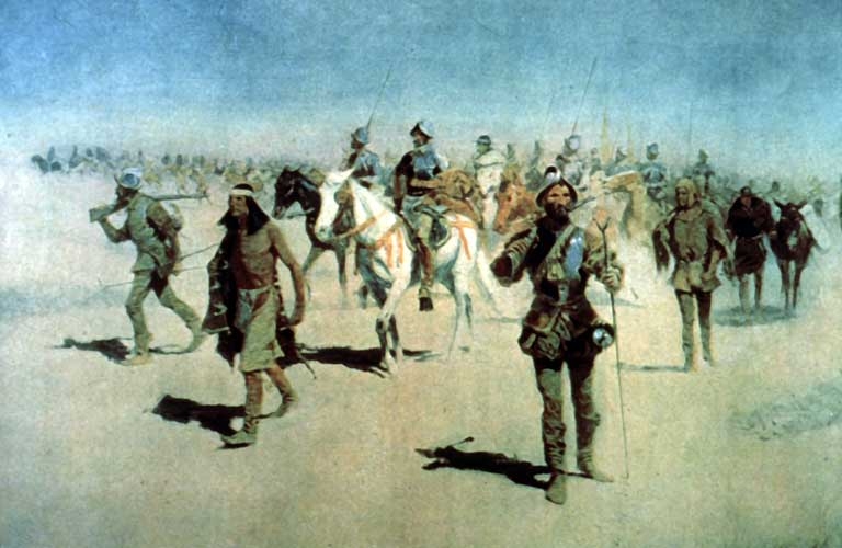 The expedition of Spanish conquistador Coronado