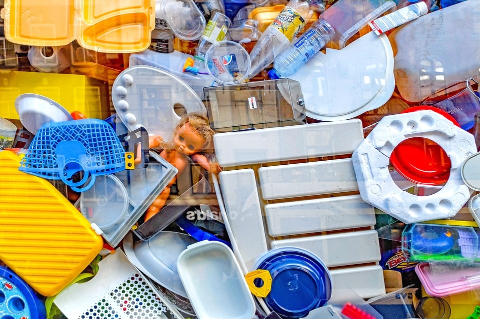 A variety of plastic items