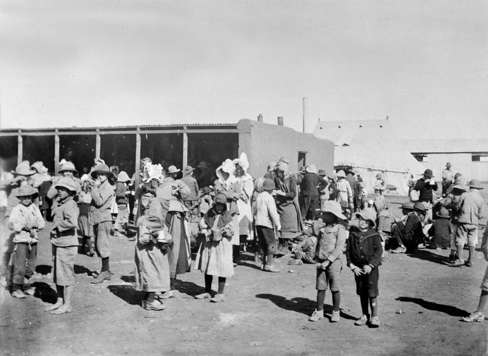 Concentration camp during the Boer War, 1901