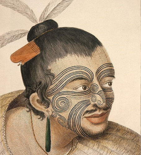 A Maori chief, sketched in 1769